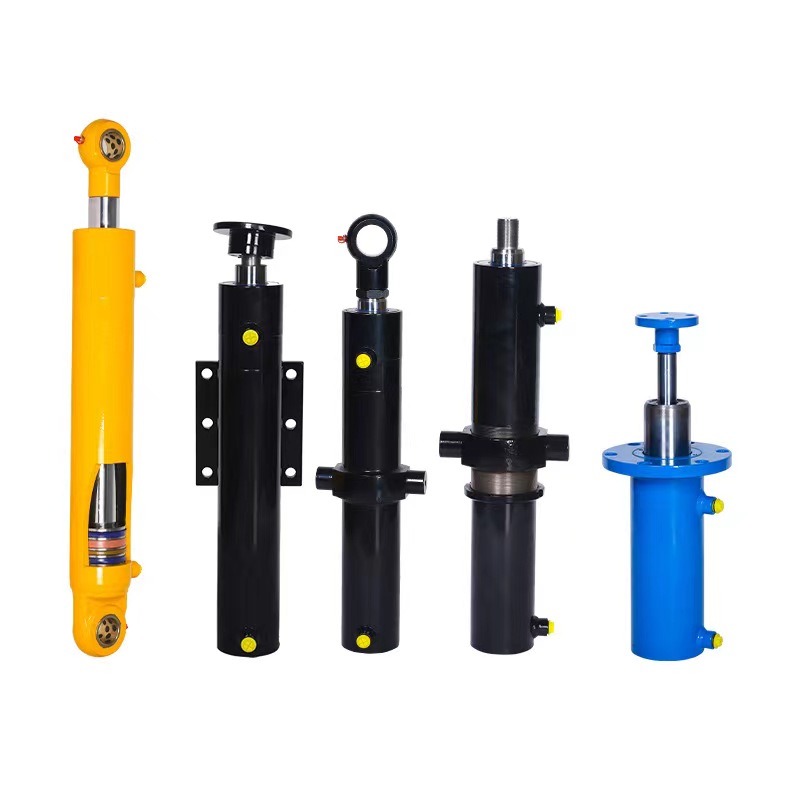 Gripper arm hydraulic cylinder for multistage garbage truck