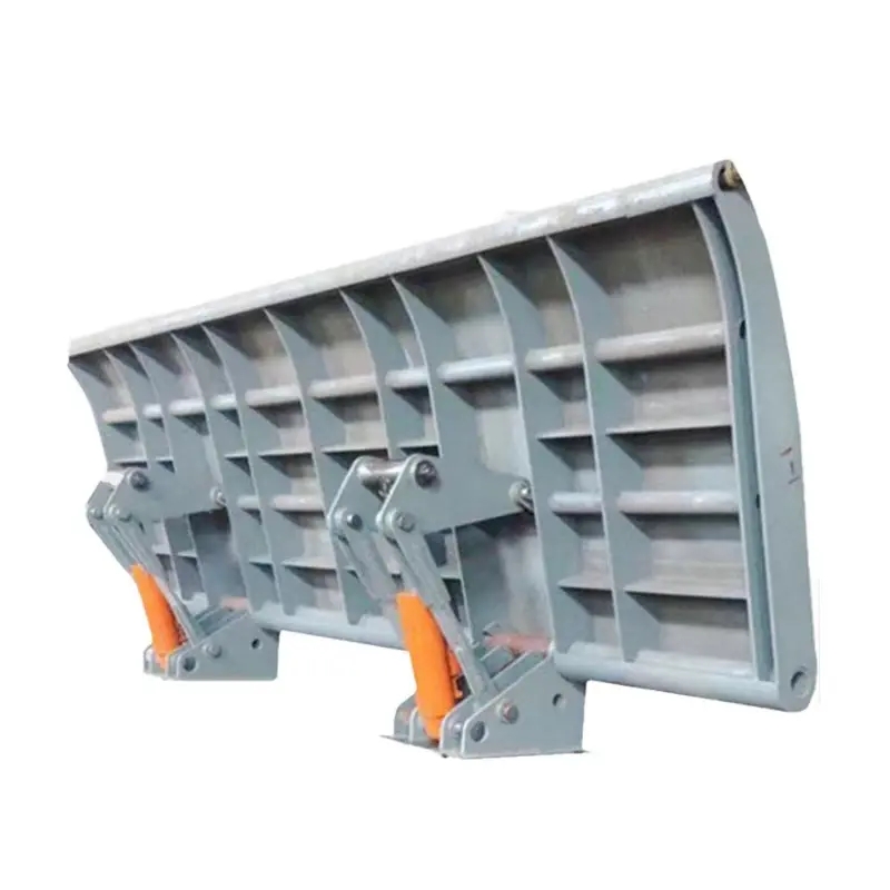 Hydraulic steel dam gate large bottom horizontal axis rotating drive hinge dam river landscape dam steel gate